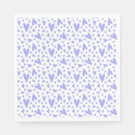 Servilleta De Papel Patrón de corazones de lavanda