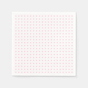 Servilleta De Papel Patrón de corazones rosados de color pastel suave