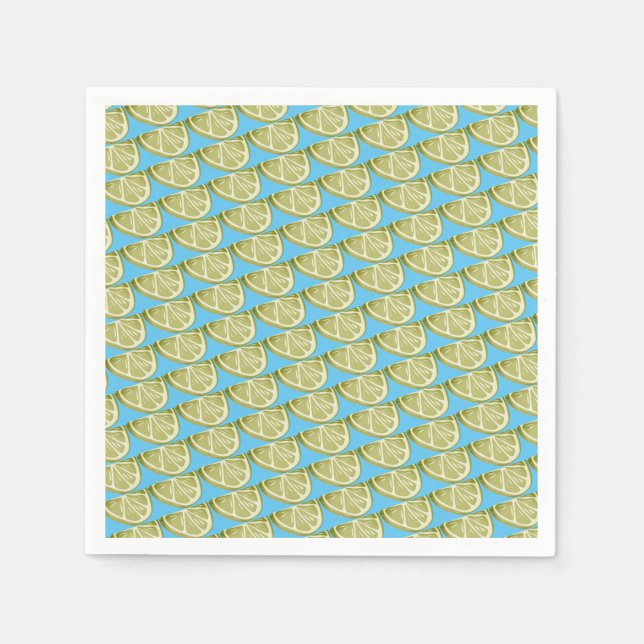 Servilleta De Papel Patrón de corte de cal verde (Anverso)