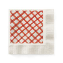 Patrón de cuadros de gingham de acuarela roja pint