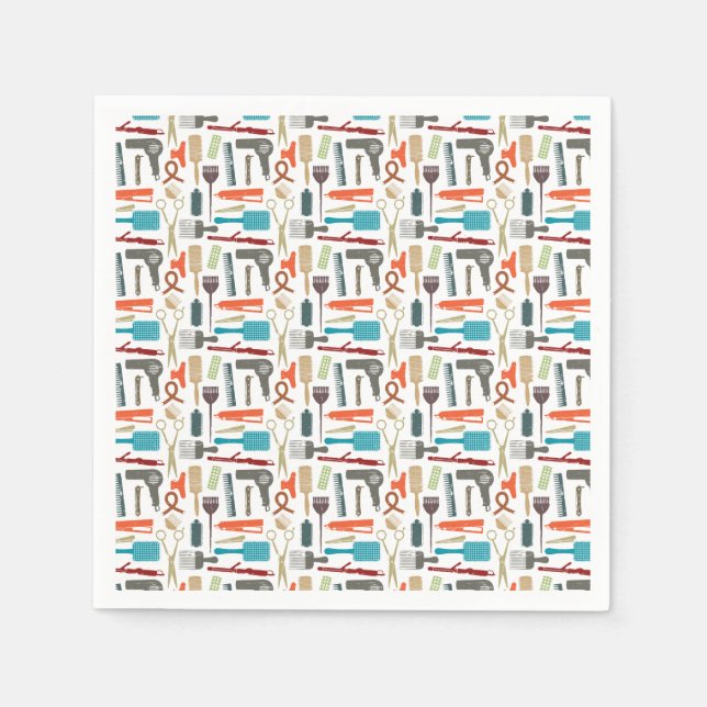 Servilleta De Papel Patrón de cuidado de pelo (Anverso)