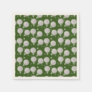 Servilleta De Papel Patrón de cumpleaños de fiesta de pelota de golf m
