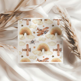 Servilleta De Papel Patrón de cumpleaños del niño de avionetas