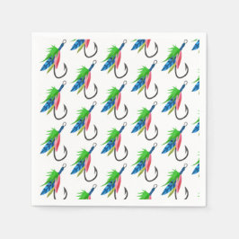 Servilleta De Papel Patrón de cumpleaños O-fish Patrón Fisherman