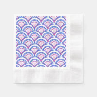 patrón de damasco floral azul