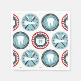 Servilleta De Papel Patrón de dentistía audaz - Higienista dental dent