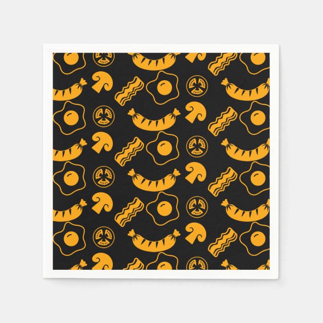 Servilleta De Papel Patrón de desayuno inglés (Anverso)