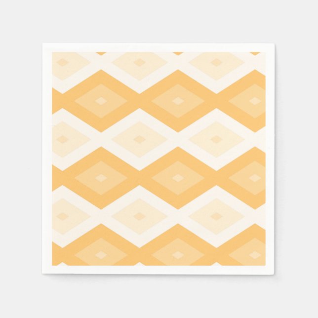 Servilleta De Papel Patrón de diamante amarillo (Anverso)
