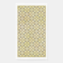 Servilleta De Papel Patrón de diamante desplazado gris y amarillo