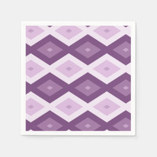 Servilleta De Papel Patrón de diamante púrpura