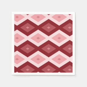 Servilleta De Papel Patrón de diamante rojo