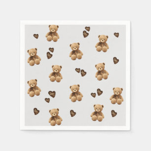 Servilleta De Papel patrón de dibujos animados de oso lindo