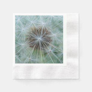 Servilleta De Papel Patrón de diente de león blanco