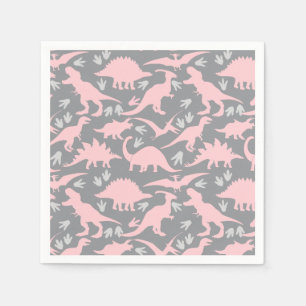 Servilleta De Papel Patrón de dinosaurios 05.P. Gray BG