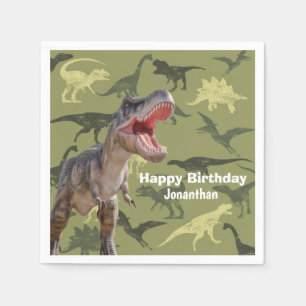 Servilleta De Papel Patrón de dinosaurios T Rex