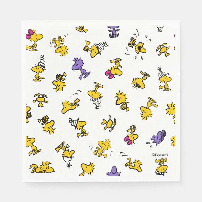 Servilleta De Papel Patrón de diversión de Woodstock (Anverso)