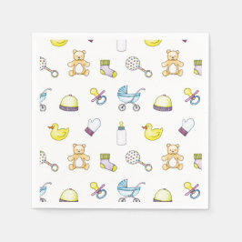 Servilleta De Papel Patrón de ducha de bebé