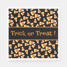 Servilleta De Papel Patrón de dulces de Halloween, dulces divertidos