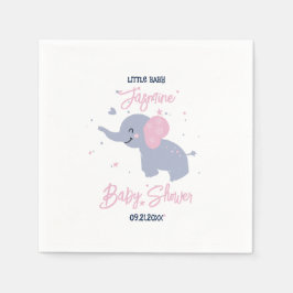 Servilleta De Papel Patrón de elefantes personalizados en azul marino