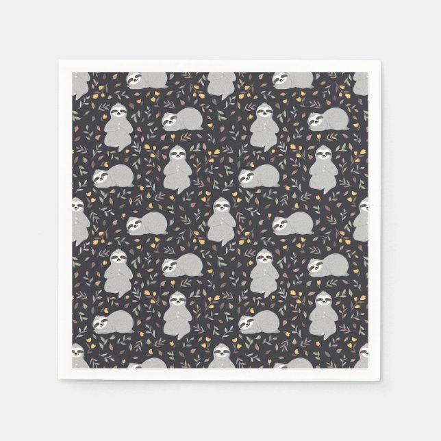 Servilleta De Papel Patrón de eslora de bebé tropical (Anverso)