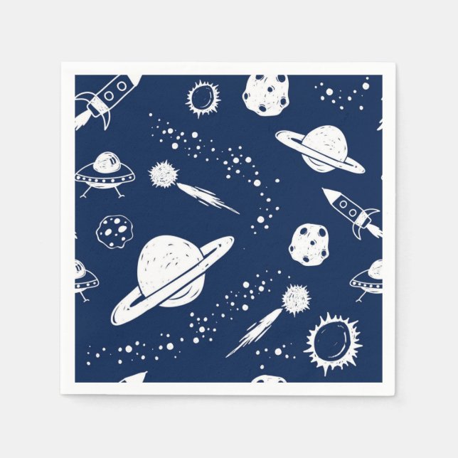 Servilleta De Papel Patrón de espacio (Anverso)