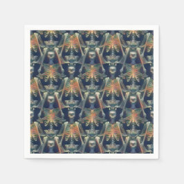 Servilleta De Papel Patrón de esqueletos Fantasía Guay Halloween Party