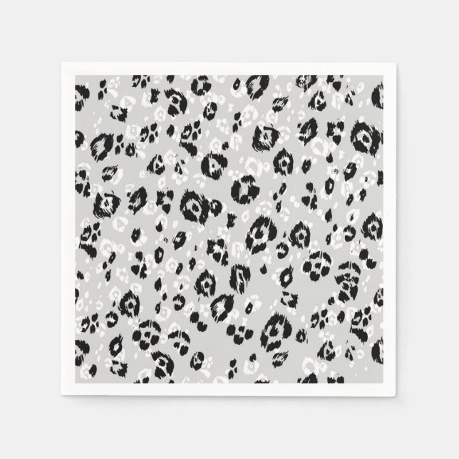 Servilleta De Papel Patrón de estampado animal (Anverso)