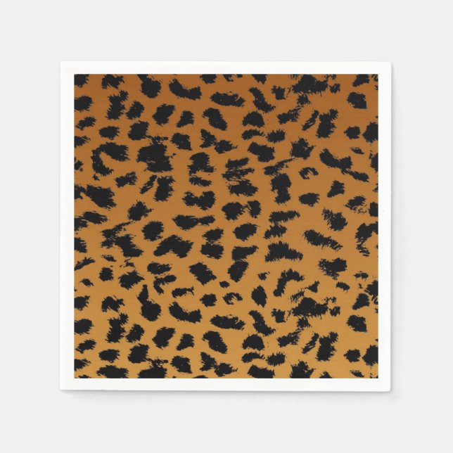 Servilleta De Papel Patrón de estampado animal (Anverso)