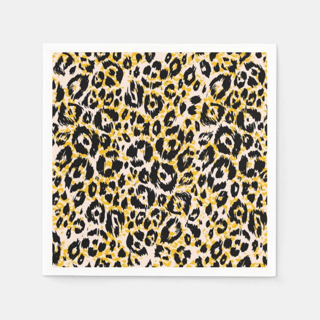 Servilleta De Papel Patrón de estampado animal (Anverso)