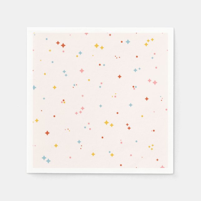 Servilleta De Papel Patrón de estrella de Pastel (Anverso)