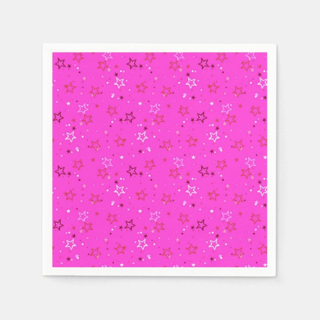 Servilleta De Papel Patrón de estrellas (Anverso)