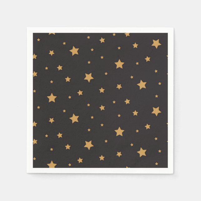 Servilleta De Papel Patrón de estrellas (Anverso)