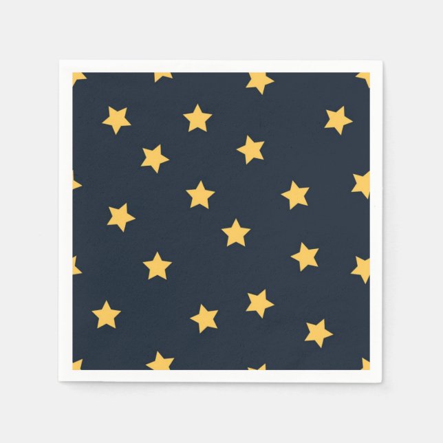 Servilleta De Papel Patrón de estrellas (Anverso)