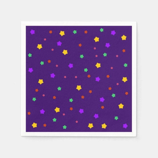 Servilleta De Papel Patrón de estrellas (Anverso)