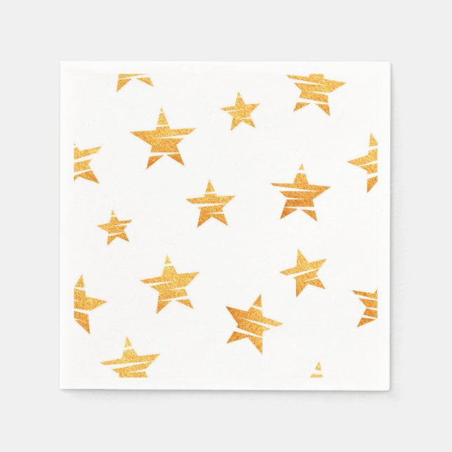 Servilleta De Papel Patrón de estrellas (Anverso)