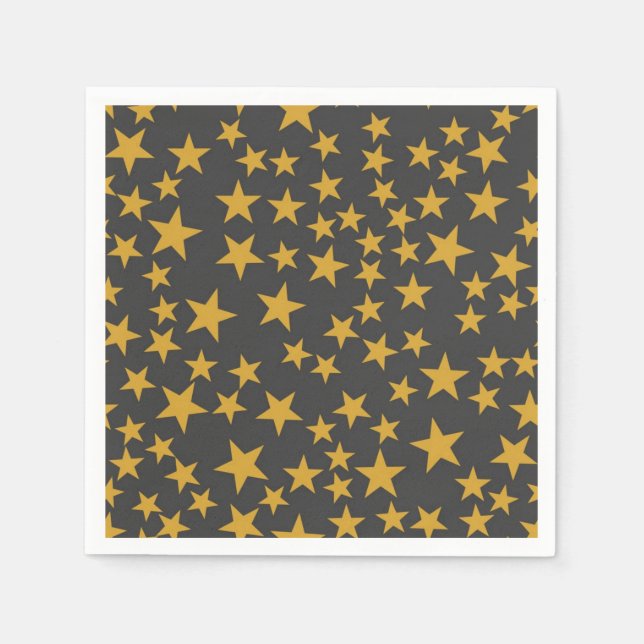 Servilleta De Papel Patrón de estrellas (Anverso)