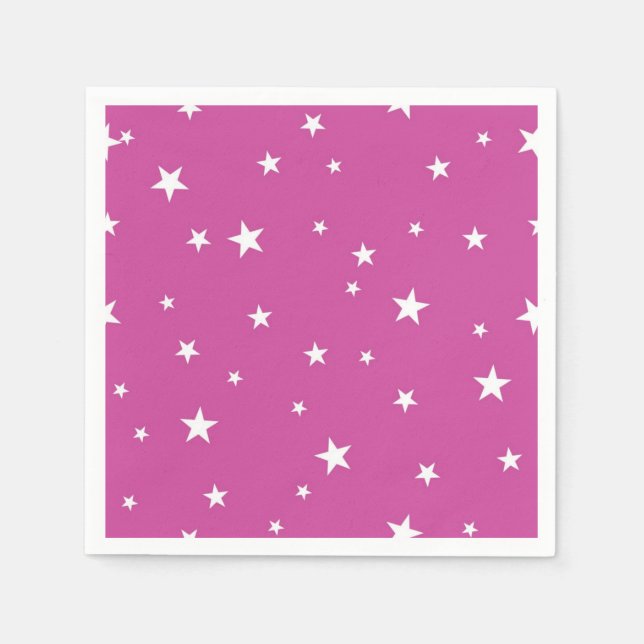 Servilleta De Papel Patrón de estrellas (Anverso)