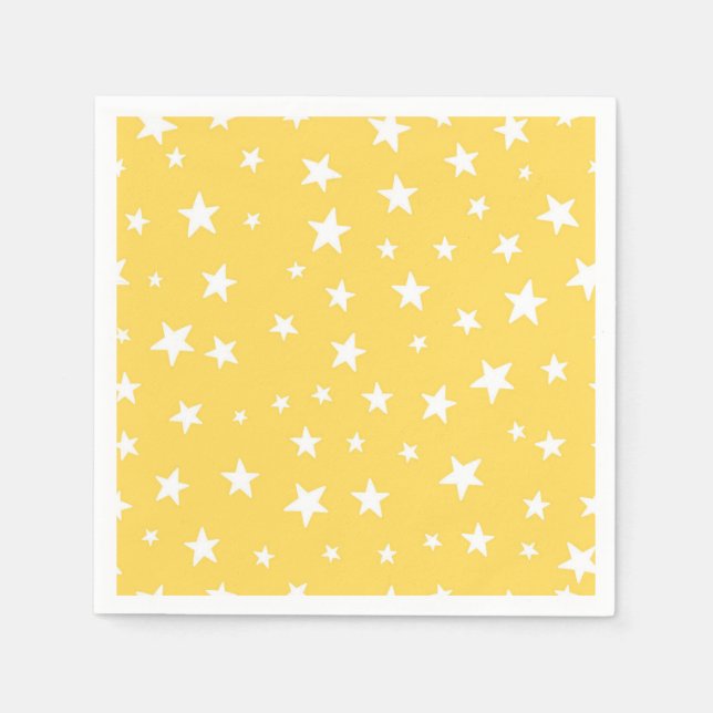 Servilleta De Papel Patrón de estrellas (Anverso)