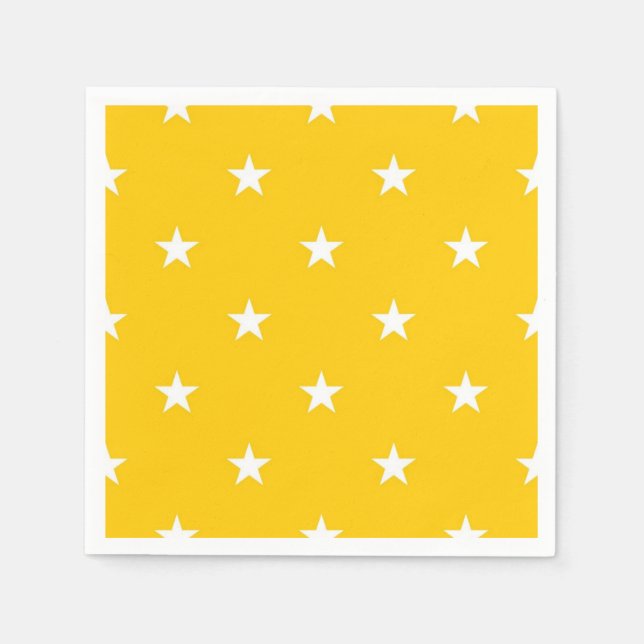 Servilleta De Papel Patrón de estrellas (Anverso)
