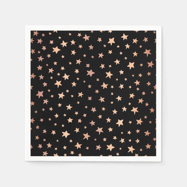 Servilleta De Papel Patrón de estrellas (Anverso)