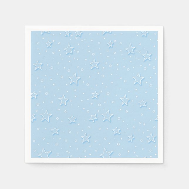 Servilleta De Papel Patrón de estrellas (Anverso)
