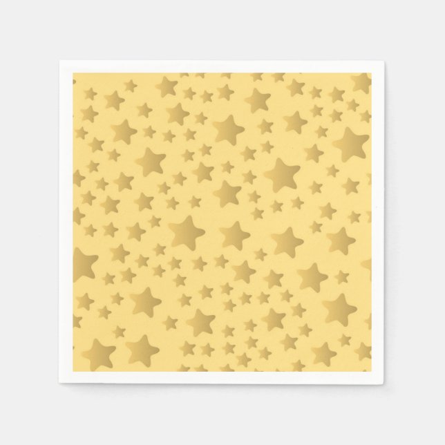Servilleta De Papel Patrón de estrellas (Anverso)