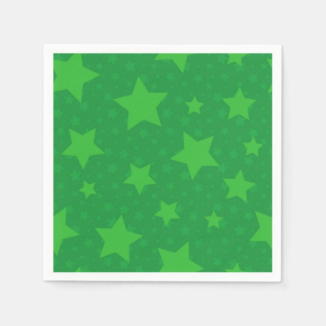 Servilleta De Papel Patrón de estrellas (Anverso)