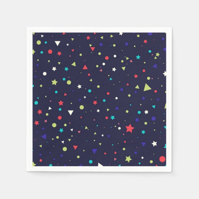 Servilleta De Papel Patrón de estrellas (Anverso)