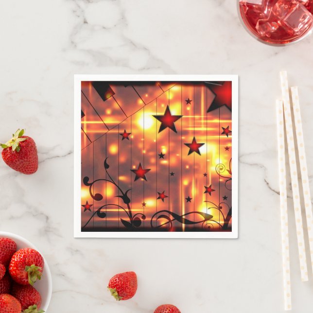 Servilleta De Papel Patrón de estrellas (In situ)