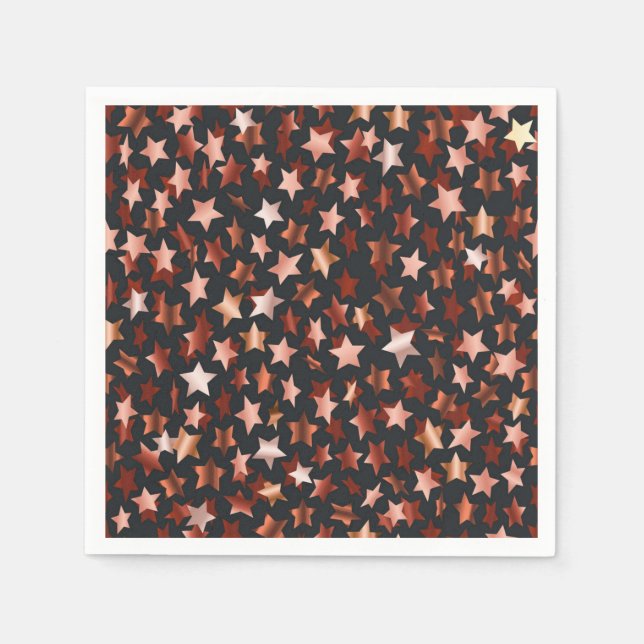 Servilleta De Papel Patrón de estrellas (Anverso)