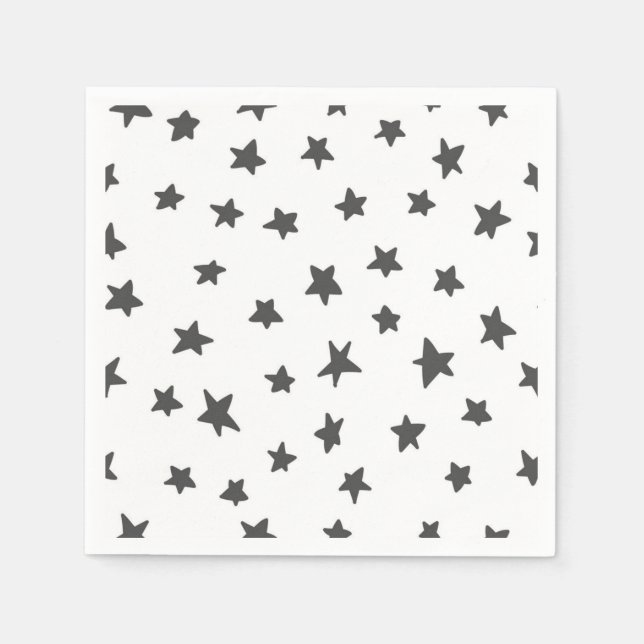 Servilleta De Papel Patrón de estrellas (Anverso)