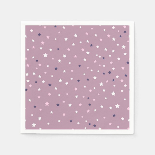 Servilleta De Papel Patrón de estrellas (Anverso)