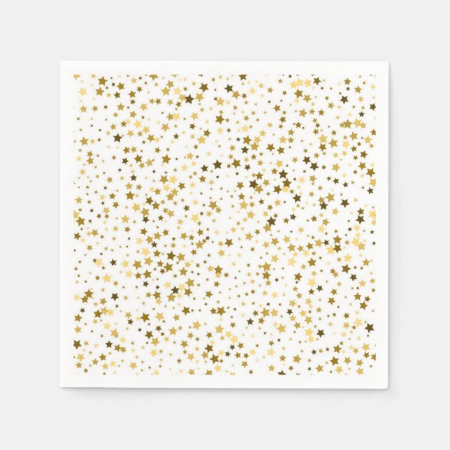 Servilleta De Papel Patrón de estrellas (Anverso)