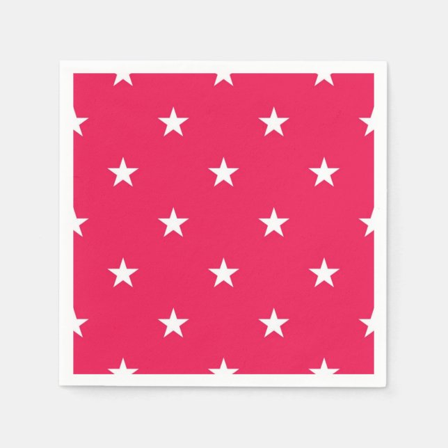 Servilleta De Papel Patrón de estrellas (Anverso)